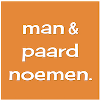 Man & paard noemen.